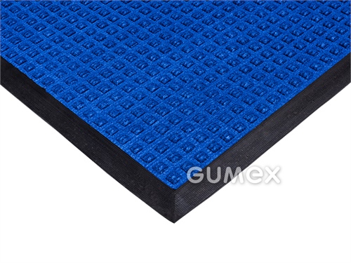 Eingangsmatte POLY RIB, 10mm, 900x1500mm, Gummimischung/PP-Faser, blau, 